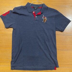 Ralph Lauren Blue Polo with Red Details
